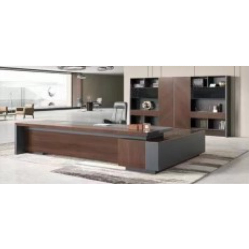 FANGRONG Executive desk High quality and environmentally friendly multi-layer board Environmental friendly paint 3000*1200*700 Customized office desk with environmentally friendly coating