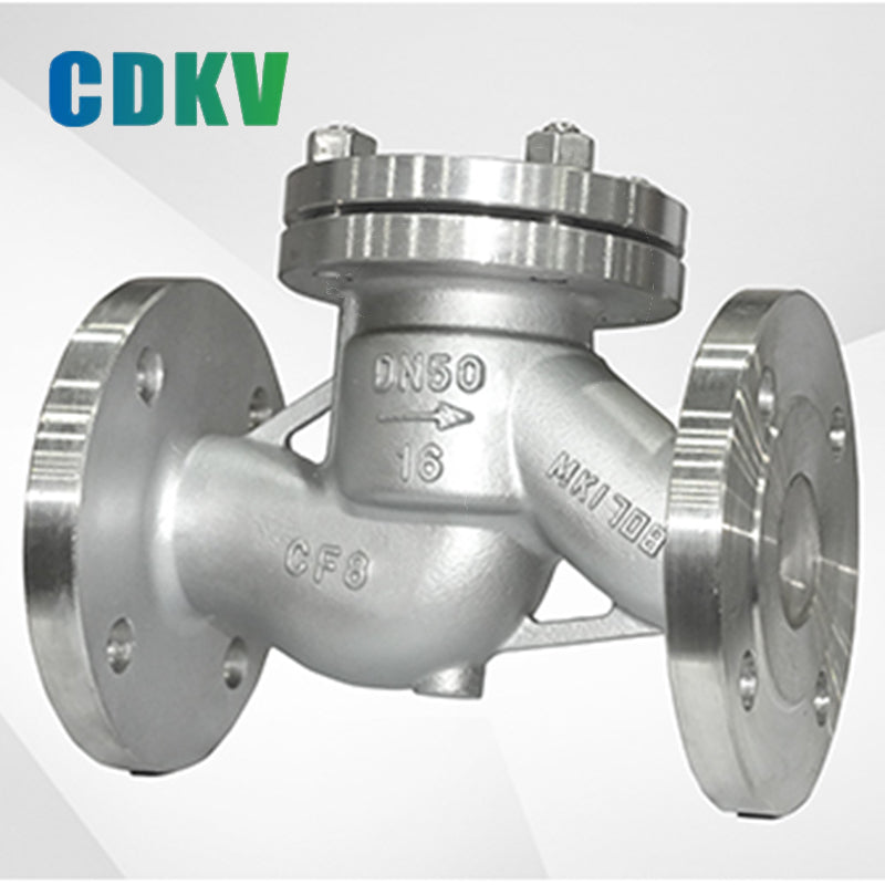 DAKE H41W Stainless steel lifting check valve, horizontal flange connection valve, single-phase check valve