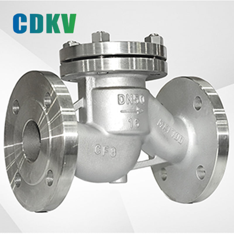 DAKE H41W Stainless steel lifting check valve, horizontal flange connection valve, single-phase check valve