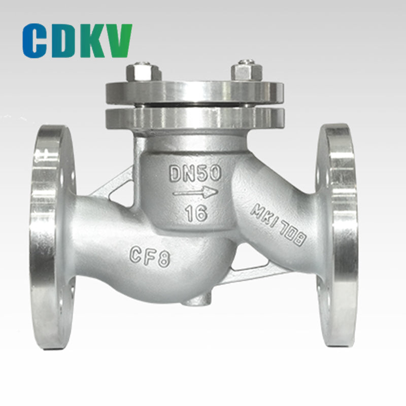 DAKE H41W Stainless steel lifting check valve, horizontal flange connection valve, single-phase check valve
