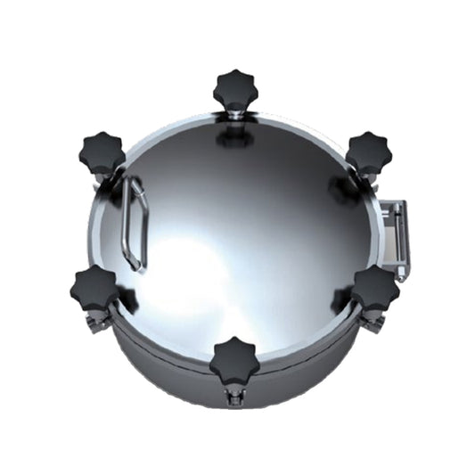 RUICUI Manhole  304 pipeline cover, food grade stainless steel manhole, circular pressure manhole