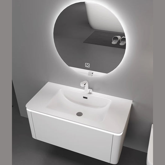 CHUNSONG Integrated basin bathroom cabinet   Simple modern ceramic integrated basin can only be combined with bathroom cabinets, wash hands, face basins, bathroom, washbasin