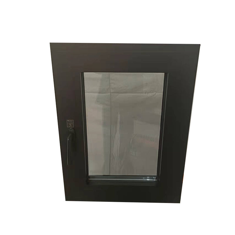 DELAIQI 60 series bridge insulation aluminum alloy casement window (dark gray)  Customized casement windows for sound insulation and thermal insulation