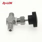 ZHENYI BALL VALVE  Stainless steel right angle needle valve outer thread needle valve right angle inner and outer thread needle valve