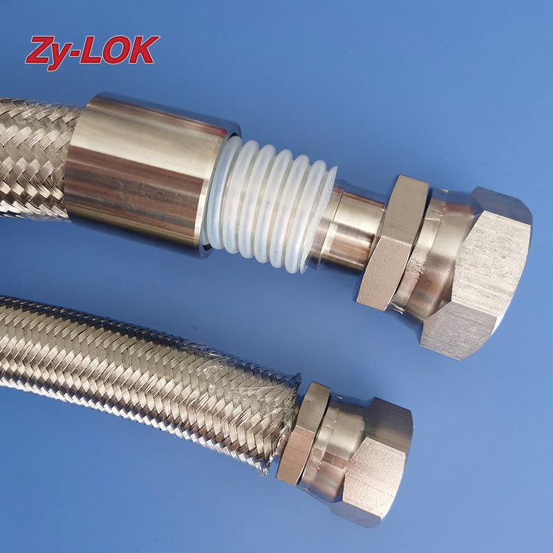 ZHENYI Convoluted PTFE Hose  PTFE Teflon corrugated pipe