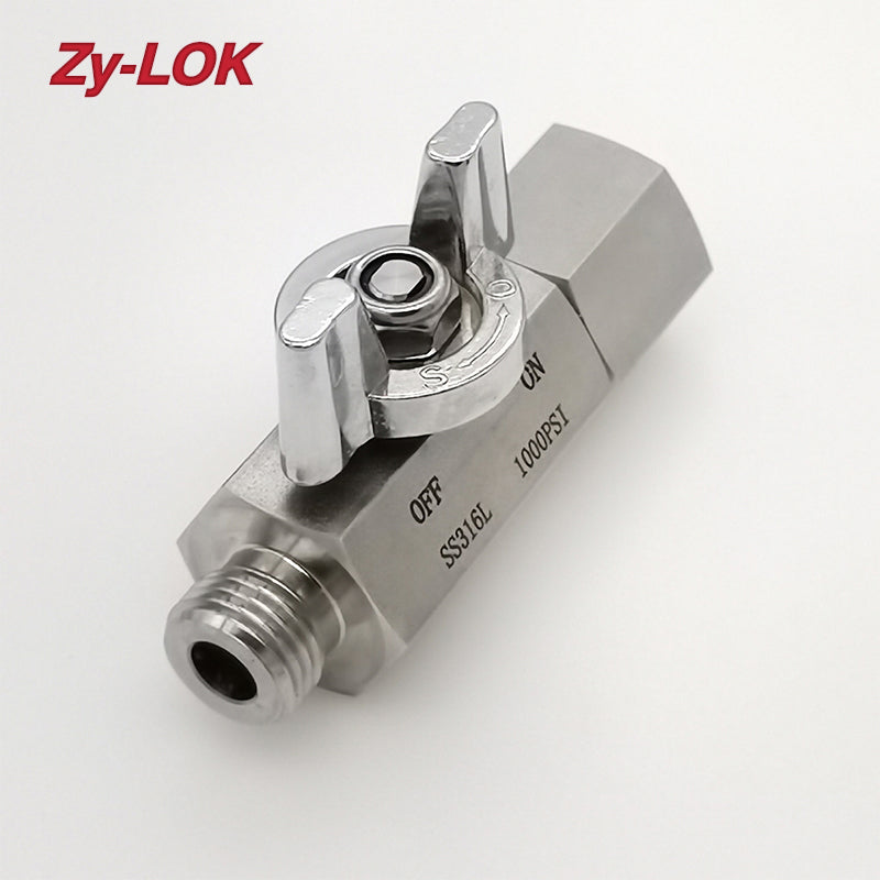 ZHENYI BALL VALVE  Stainless steel right angle needle valve outer thread needle valve right angle inner and outer thread needle valve